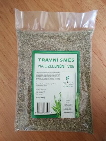 Travní směs na ozelenění - V06 - Velikost balení: 0,5 kg
