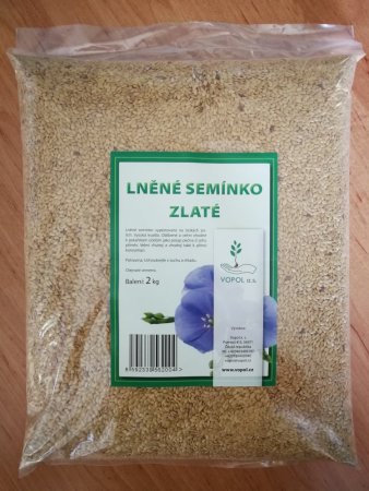 Lněné semínko zlaté - Velikost balení: 2 kg