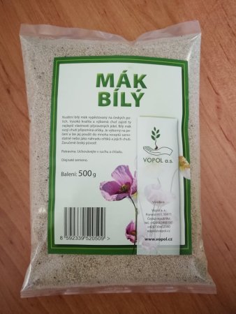 Mák bílý - Velikost balení: 0,5 kg