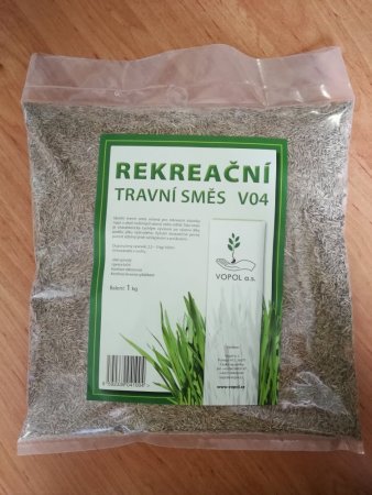 Rekreační travní směs - V04 - Velikost balení: 1 kg