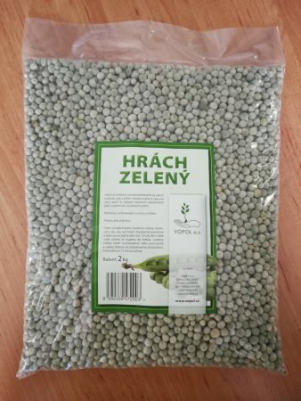 Hrách setý zelený - Velikost balení: 2 kg